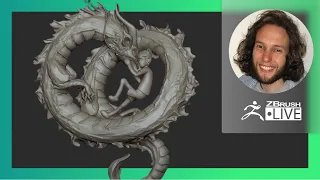 Digital Marathon: Dragon & Female Character Design - Deryck Pelegrini - ZBrush 2021.7