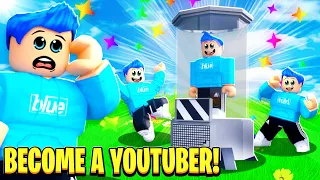 I BECAME A FAMOUS YOUTUBER IN YOUTUBER TYCOON! (Roblox)