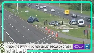 Search ongoing for man who ran from crash at Gandy and I-275