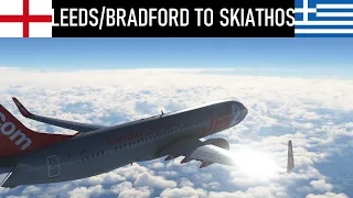 PMDG 737-800 | Leeds/Bradford 🇬🇧 to Skiathos 🇬🇷 | Jet2 LS207 | Microsoft Flight Simulator 2020