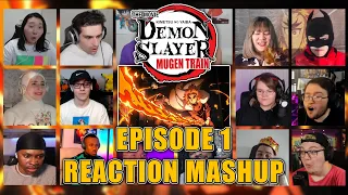 KIMETSU NO YAIBA MUGEN TRAIN ARC TV EPISODE 1 REACTION MASHUP