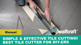 Simple & Effective Tile Cutting! Amazing Tile Cutter for DIY-ers