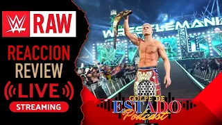 🚨EN VIVO WWE RAW 08 DE ABRIL DEL 2024 REACCION Y REVIEW EN ESPAÑOL🚨