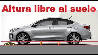 Altura libre al suelo. Altura mínima al suelo. "Suspensión alta". Ángulo de entrada y salida. Auto.