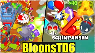 DIE FÄHIGKEITEN SCHIMPANSENCHALLENGE! - Bloons Td6 [Deutsch/German]