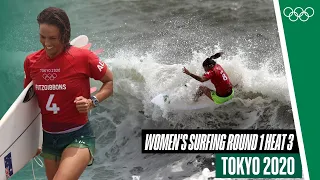 Women's Surfing - Round 1 - Heat 3 | Tokyo 2020