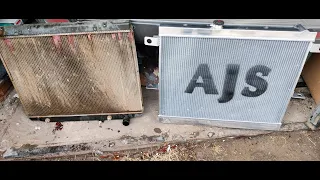 2UZ замена родного радиатора на радиатор AJS
