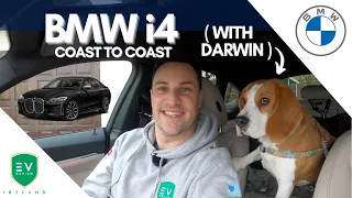 BMW i4 Coast to Coast Range Test in Ireland with Darwin the Beagle