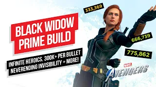 BLACK WIDOW PRIME BUILD | 700K+ CRITS, INFINITE HEROICS & MORE! | Marvel's Avengers Game