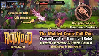 Rotwood Early Access - The Molded Grave [Frenzy 3 - Hammer] Floracrane's Divebeak Build Run (Swarm)