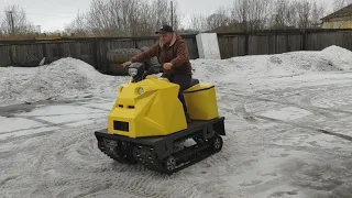 Вездеход Химера бортовой поворот .