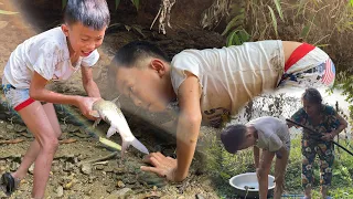 Poor boy - Catch stream fish for food and sell.