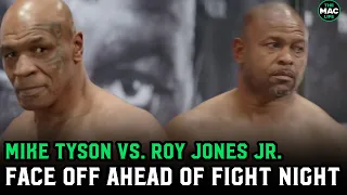 Mike Tyson vs. Roy Jones Jr. Face Off: "I'm pitching punches, everything else is up to Roy"