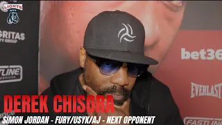 'FURY'S EYE HAS NOT HEALED YET' DEREK CHISORA ON NEXT OPPONENT UPDATE, FURY/USYK/AJ - SIMON JORDAN