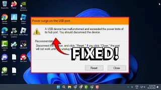How to Fix Power Surge on the USB Port (2024)