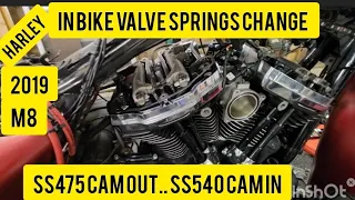 In bike valve springs Harley M8. Changing valve springs and ss540 cam. taking ss475 out. life pranks