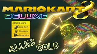 Mario Kart 8 Deluxe: ALLES GOLD - Gold-Mario, Gold-Kart, Goldräder & Goldgleiter erhalten!