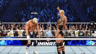 Final Boss The Rock Vs Cody Rhodes part II - Quarterfinal 2 - WWE undisputed championship #therock