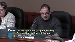 Pasco City Council Regular Meeting, February 3, 2020