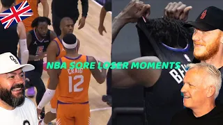 NBA "Sore Loser" MOMENTS REACTION!! | OFFICE BLOKES REACT!!