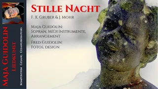 Silent Night Holy Night! Christmas Carol, German with subtitles. Soprano Maja Guidolin.