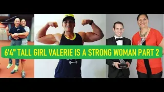 6'4"  Tall Girl Valerie Adams is a Strong Woman Part 2