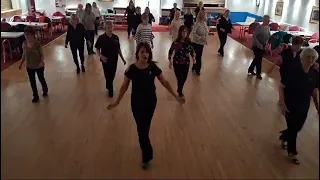 Straight Line     Line Dance Demonstration with Maggie Gallagher in Coventry