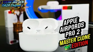 AirPods Pro 2 Master Clone 🐲 (YUEHU 3RD GEN 1562A) With 100% ANC, GPS , AND WIRELESS CHARGING !