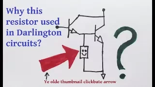 Why the base resistor in Darlington transistor circuits? With demo