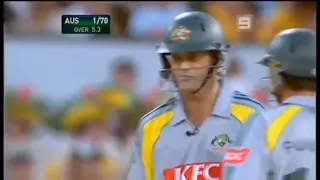 Adam Gilchrist hit 5 Sixes in Only T20l vs England 9 January 2007 at Sydney