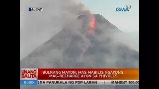 Bulkang Mayon, mas mabilis ngayong mag-recharge ayon sa Phivolcs