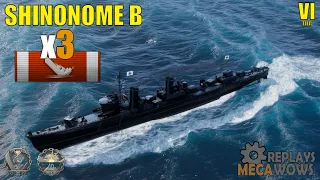 ShinoNOme B moment (pain ship for its Reload) | World of Warships Gameplay