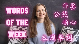 Learn Chinese with new words every week: 作罢, 公然, 了如指掌