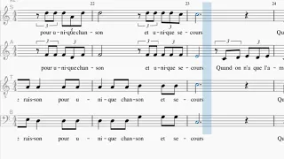 Quand on n'a que l'amour, SATB, Jacques Brel