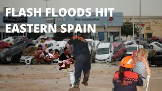 Heavy rainfall causes destructive flash floods in Spain