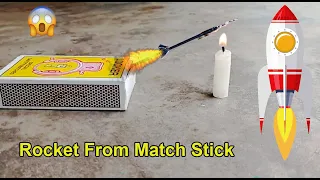 How To Make Mini Rocket🚀 With Match Box and Aluminum foil  #diy