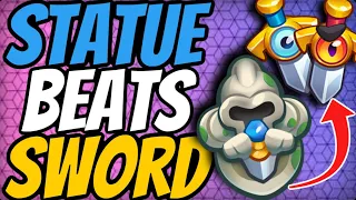 THIS IS WHY KNIGHT STATUE IS *BETTER* THAN SWORD!! | In Rush Royale!