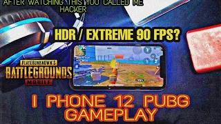 iPhone 12 Pubg Gameplay | HDR + 90 FPS? |  AM I HACKER ? iPhone 12 made me Hacker aimbot | BROWN BOI
