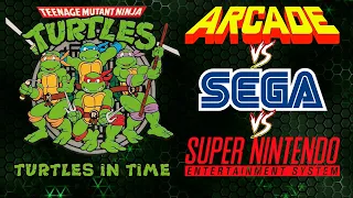 TMNT Turtles in Time/Hyperstone Heist (ARCADE vs SNES vs SEGA) "ВСЁ ТАК!?"