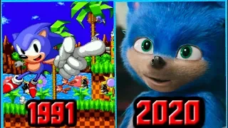 Evolution of Sonic The hedgehog 1991-2020