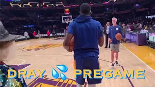 [HD] Draymond does Steph’s 2-ball 🏀🔀🏀 with Bruce Fraser with James F. Goldstein watching pregame