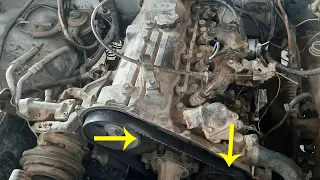 timing belt old engine 2l toyota