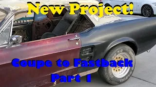 Mustang coupe to fastback part 1