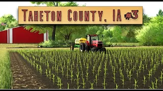 Taheton County, IA Spraying fertilizer on our corn fields! Mowing a grass field! #3 / FS22