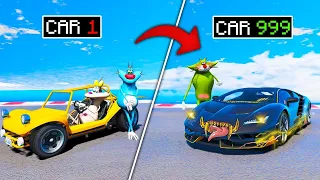 Upgrading SLOWEST to FASTEST SUPERCAR From MY COLLECTION with OGGY & JACK in GTA 5