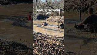 Hondas ALWAYS DEEP #honda #viral #fyp #mud #mudding #canam #shortvideo #polaris #wild #sendit #rzr