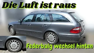 Mercedes E-Klasse W211 Luftfederbalg hinten wechseln | Niveauregulierung Airmatic | MB Youngtimer