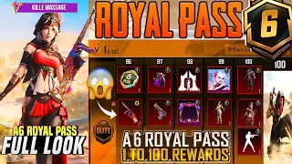 A6 Royal Pass 1 To 100 RP 3D Leaks | Free Upgradable Gun Skin & New Vehicle Skin | PUBGM