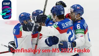 Semifinálový sen- Slovenské hokejové mužstvo MS 2022
