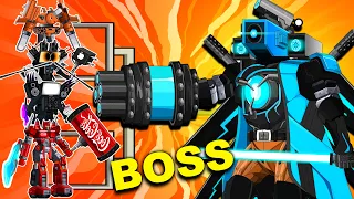 SKIBIDI'S WORLD : Titan Camera Man Upgraded VS Titan Iphone 15 / Coca Cola Robot |Arena Tank Cartoon